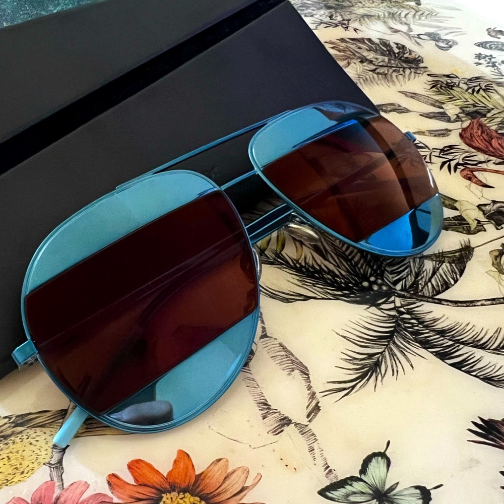 Authentic Christian Dior split-aviator sunglasses